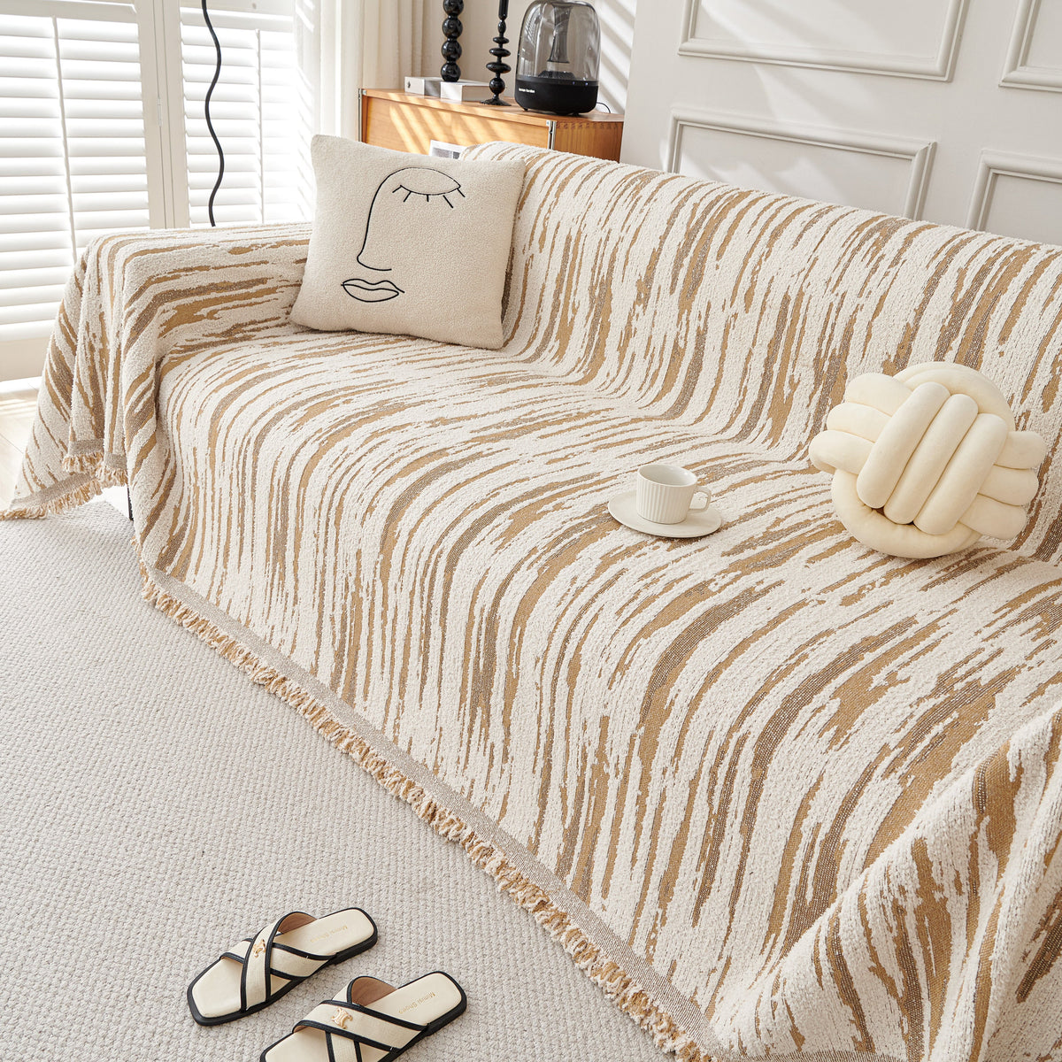 Reversible Sofa Throw Blanket, Couch Cover Sofa Slipcover for Most Shape Sofas, photo 29 of 40