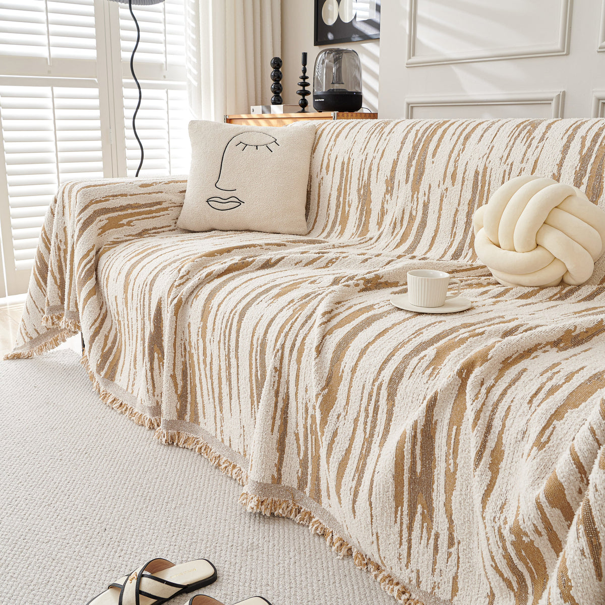 Reversible Sofa Throw Blanket, Couch Cover Sofa Slipcover for Most Shape Sofas, photo 14 of 40