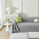Embossed Leaf Pattern Sofa Cover Blanket for Couch, Soft Cooling Textured Couch Cover