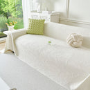 Embossed Leaf Pattern Sofa Cover Blanket for Couch, Soft Cooling Textured Couch Cover