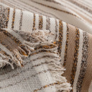 Luxury Cozy Chenille Sofa Cover Throw, Elegant Striped Soft Textured Couch Blanket by Slipcover KAS™
