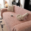 Soft Plush Fleece Throw Blanket for Couch Solid Cute Warm Couch Cover Blanket for Winter