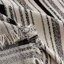 Luxury Cozy Chenille Sofa Cover Throw, Elegant Striped Soft Textured Couch Blanket by Slipcover KAS™