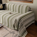 Luxury Cozy Chenille Sofa Cover Throw, Elegant Striped Soft Textured Couch Blanket by Slipcover KAS™