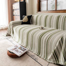 Luxury Cozy Chenille Sofa Cover Throw, Elegant Striped Soft Textured Couch Blanket by Slipcover KAS™