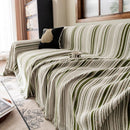 Luxury Cozy Chenille Sofa Cover Throw, Elegant Striped Soft Textured Couch Blanket by Slipcover KAS™