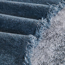 Cozy Textured Couch Protector with Fringe, Universal Soft Slipcover for Couch Sofa Bed