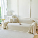 Fresh Geometric Sofa Throw Cover, Modern Textured Breathable Couch Protector Blanket