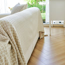 Fresh Geometric Sofa Throw Cover, Modern Textured Breathable Couch Protector Blanket