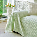 Fresh Geometric Sofa Throw Cover, Modern Textured Breathable Couch Protector Blanket