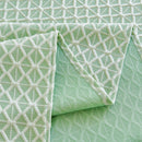 Fresh Geometric Sofa Throw Cover, Modern Textured Breathable Couch Protector Blanket