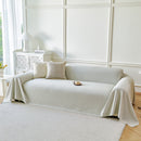 Fresh Geometric Sofa Throw Cover, Modern Textured Breathable Couch Protector Blanket