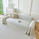 Fresh Geometric Sofa Throw Cover, Modern Textured Breathable Couch Protector Blanket