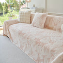 Plush Faux Fur Warm Sofa Cover with Waves Jacquard Textured Throw Blankets for Couch by Slipcover KAS™