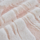 Plush Faux Fur Warm Sofa Cover with Waves Jacquard Textured Throw Blankets for Couch by Slipcover KAS™