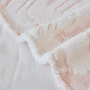 Plush Faux Fur Warm Sofa Cover with Waves Jacquard Textured Throw Blankets for Couch by Slipcover KAS™