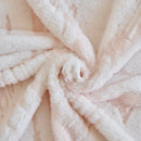 Plush Faux Fur Warm Sofa Cover with Waves Jacquard Textured Throw Blankets for Couch by Slipcover KAS™
