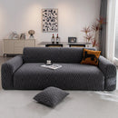 Modern Geometric Jacquard Sofa Slipcover, High Stretch 1-Piece Textured Couch Cover by Slipcover KAS™