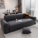 Modern Geometric Jacquard Sofa Slipcover, High Stretch 1-Piece Textured Couch Cover by Slipcover KAS™