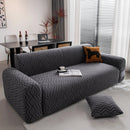 Modern Geometric Jacquard Sofa Slipcover, High Stretch 1-Piece Textured Couch Cover by Slipcover KAS™