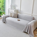 Cooling Ice Silk Soft Sofa Cover Blanket, Woven Geometric Textured Modern Couch Cover