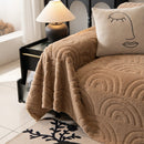 Plush Warm Decor Couch Cover Soft Jacquard Fleece Throw Blankets for Bed Couch Sofa Chair by Slipcover KAS™