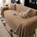 Plush Warm Decor Couch Cover Soft Jacquard Fleece Throw Blankets for Bed Couch Sofa Chair by Slipcover KAS™