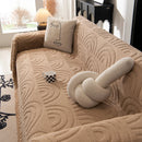Plush Warm Decor Couch Cover Soft Jacquard Fleece Throw Blankets for Bed Couch Sofa Chair by Slipcover KAS™