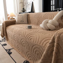 Plush Warm Decor Couch Cover Soft Jacquard Fleece Throw Blankets for Bed Couch Sofa Chair by Slipcover KAS™