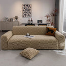 Modern Geometric Jacquard Sofa Slipcover, High Stretch 1-Piece Textured Couch Cover by Slipcover KAS™