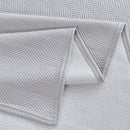Cooling Ice Silk Soft Sofa Cover Blanket, Woven Geometric Textured Modern Couch Cover