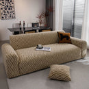Modern Geometric Jacquard Sofa Slipcover, High Stretch 1-Piece Textured Couch Cover by Slipcover KAS™
