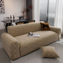 Modern Geometric Jacquard Sofa Slipcover, High Stretch 1-Piece Textured Couch Cover by Slipcover KAS™