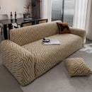 Modern Geometric Jacquard Sofa Slipcover, High Stretch 1-Piece Textured Couch Cover by Slipcover KAS™