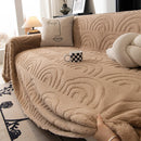Plush Warm Decor Couch Cover Soft Jacquard Fleece Throw Blankets for Bed Couch Sofa Chair by Slipcover KAS™