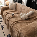 Plush Warm Decor Couch Cover Soft Jacquard Fleece Throw Blankets for Bed Couch Sofa Chair by Slipcover KAS™