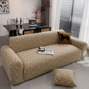 Modern Geometric Jacquard Sofa Slipcover, High Stretch 1-Piece Textured Couch Cover by Slipcover KAS™