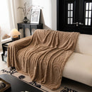 Plush Warm Decor Couch Cover Soft Jacquard Fleece Throw Blankets for Bed Couch Sofa Chair by Slipcover KAS™