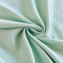 Cooling Ice Silk Soft Sofa Cover Blanket, Woven Geometric Textured Modern Couch Cover
