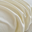 Cooling Ice Silk Soft Sofa Cover Blanket, Woven Geometric Textured Modern Couch Cover