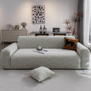 Modern Geometric Jacquard Sofa Slipcover, High Stretch 1-Piece Textured Couch Cover by Slipcover KAS™