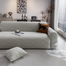 Modern Geometric Jacquard Sofa Slipcover, High Stretch 1-Piece Textured Couch Cover by Slipcover KAS™