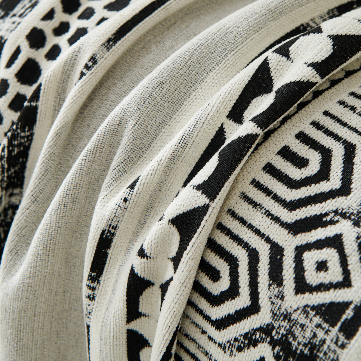 Chenille Sofa Cover Throw Blanket, Boho Geometric Scratch Proof Couch Protector, photo 6 of 40