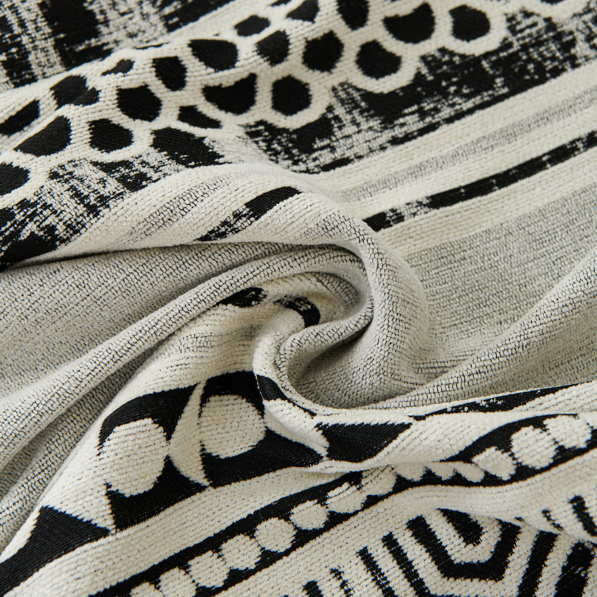 Chenille Sofa Cover Throw Blanket, Boho Geometric Scratch Proof Couch Protector, photo 5 of 40