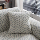 Modern Geometric Jacquard Sofa Slipcover, High Stretch 1-Piece Textured Couch Cover by Slipcover KAS™