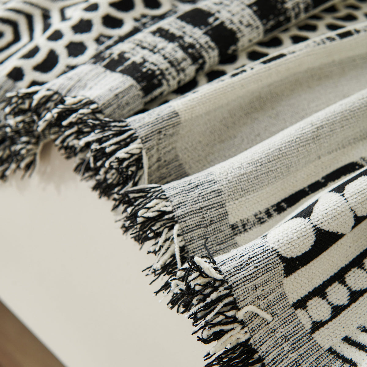 Chenille Sofa Cover Throw Blanket, Boho Geometric Scratch Proof Couch Protector, photo 3 of 40