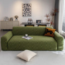 Modern Geometric Jacquard Sofa Slipcover, High Stretch 1-Piece Textured Couch Cover by Slipcover KAS™