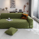 Modern Geometric Jacquard Sofa Slipcover, High Stretch 1-Piece Textured Couch Cover by Slipcover KAS™