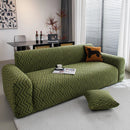 Modern Geometric Jacquard Sofa Slipcover, High Stretch 1-Piece Textured Couch Cover by Slipcover KAS™