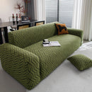 Modern Geometric Jacquard Sofa Slipcover, High Stretch 1-Piece Textured Couch Cover by Slipcover KAS™